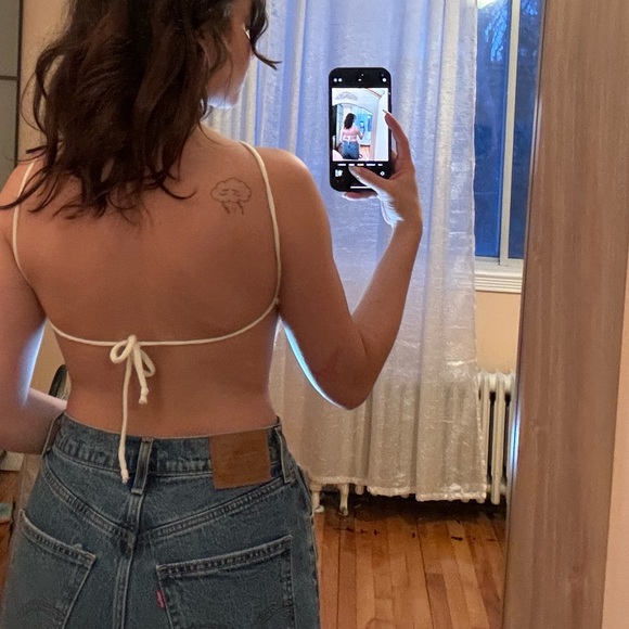 Backless Crochet Halter Top - Picture 3 of 5